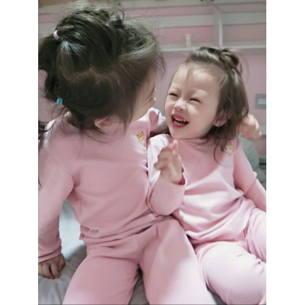 (0 - 5 Tahun) Snug Fit Pajamas Piyama Anak Perempuan Laki Laki Premium Polos