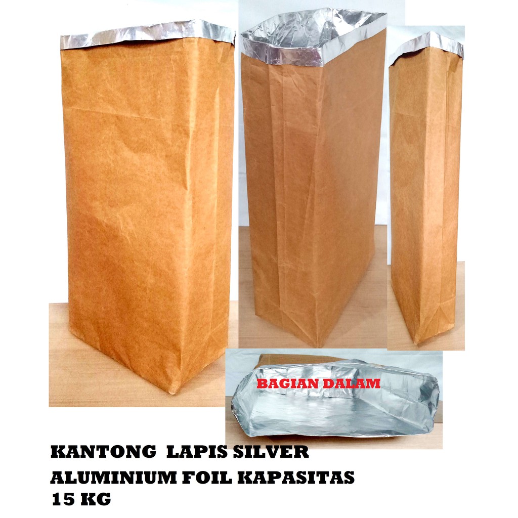 Kantong semen 2 Ply > Kantong > Kantong Kertas > Kantong Semen > Kantong Semen Lapis Silver 15 Kg