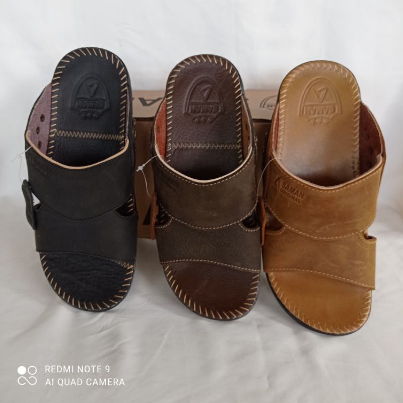 SAMAN Sandal Kulit Pria Original