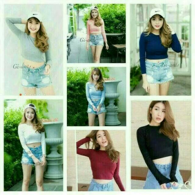 BAJU MURAH/PAKAIAN WANITA/BAJU GROSIR/Croptop Panjang