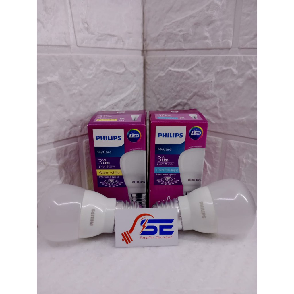 led philips my care 3 watt/ bohlam philips led 3 watt