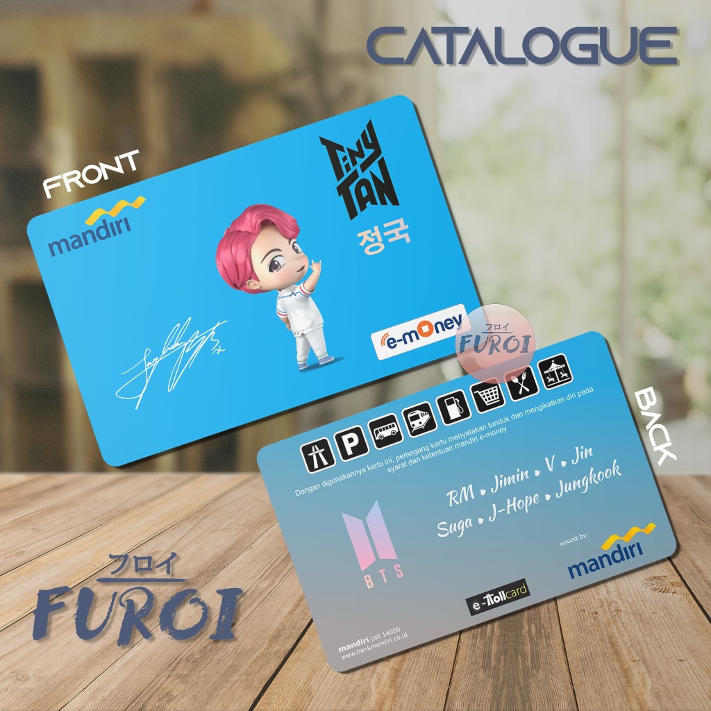 Custom Flazz BCA | Custom Emoney Mandiri | BTS Tiny Tan Members