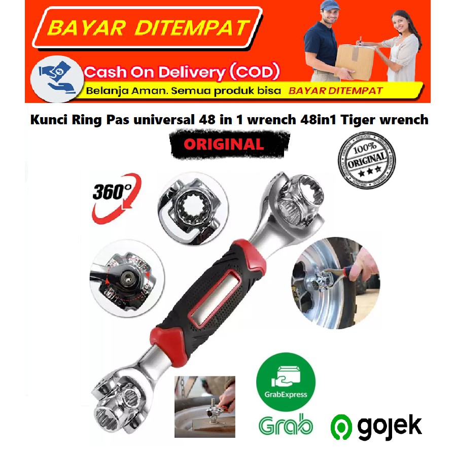 Kunci Ring Pas universal 48 in 1 wrench 48in1 Tiger wrench-Original