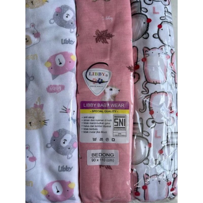 (ECER) Libby / Flower's Chart / Fluffy Kain BEDONG Bayi (1 buah) / Swaddle / ECER