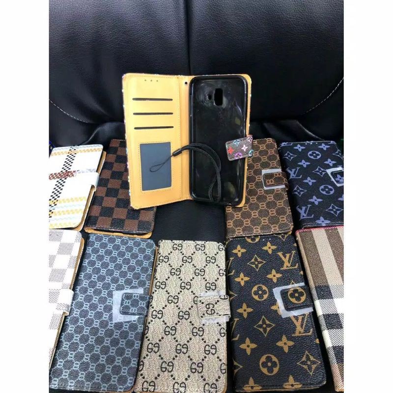 FLIP COVER CASING KONDOM HP MODEL DOMPET GUCCI CASE  SAMSUNG J2 PRIME J200