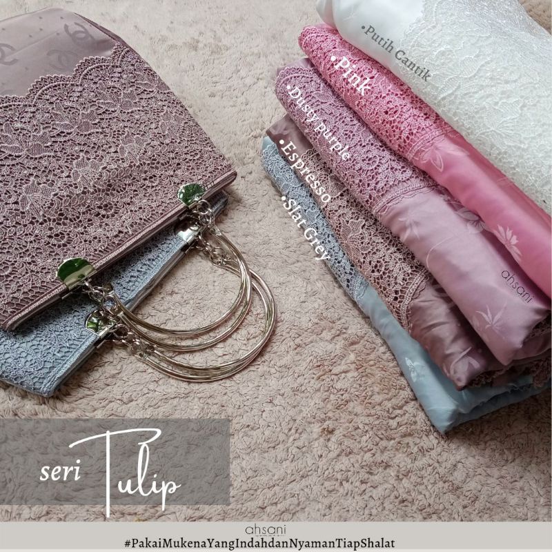 Mukena Sutra ORI Tulip - Ahsani