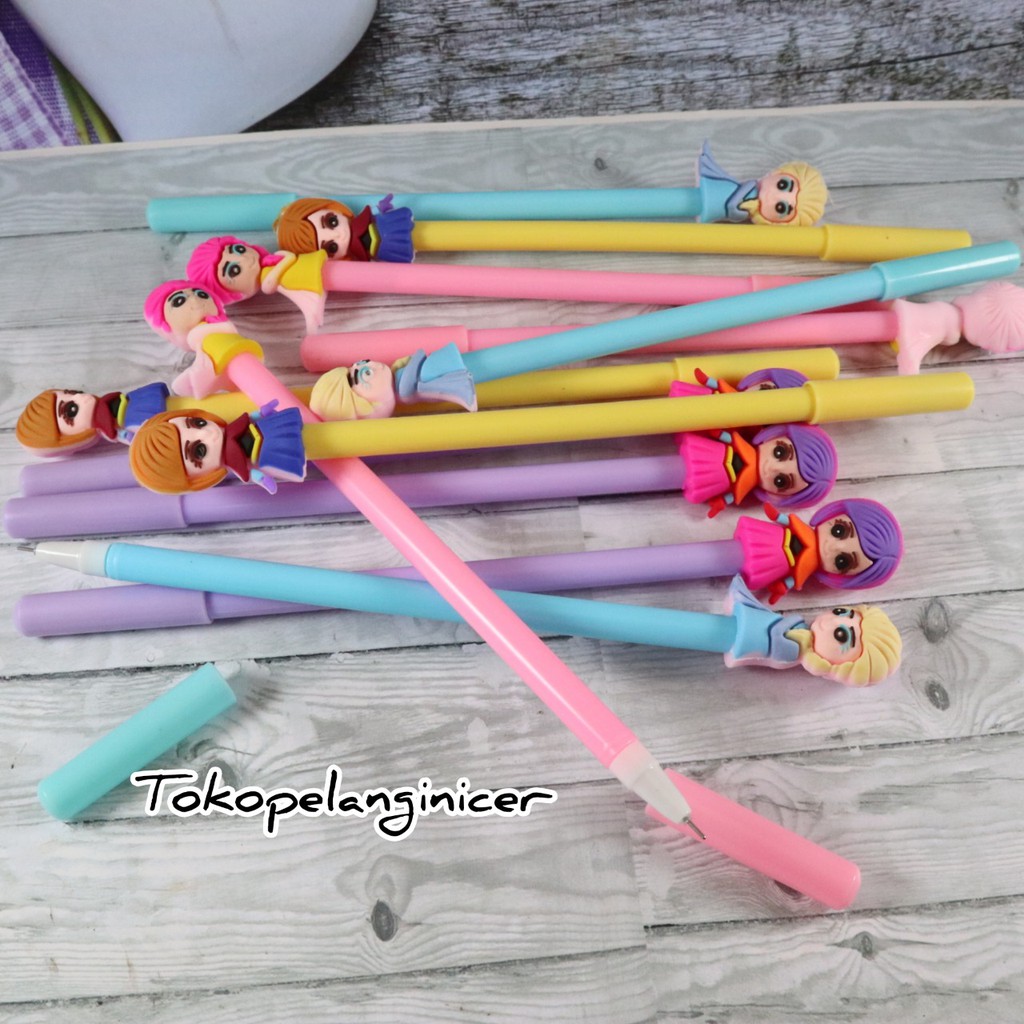 Pena Karakter Unik Pulpen Model Boneka bolpoint gel souvenir pulpen Tokopelanginicer