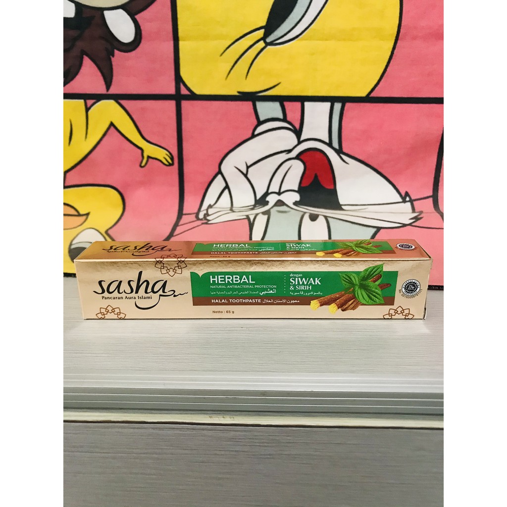 Pasta Gigi Sasha Herbal Antibacterial 65 gr