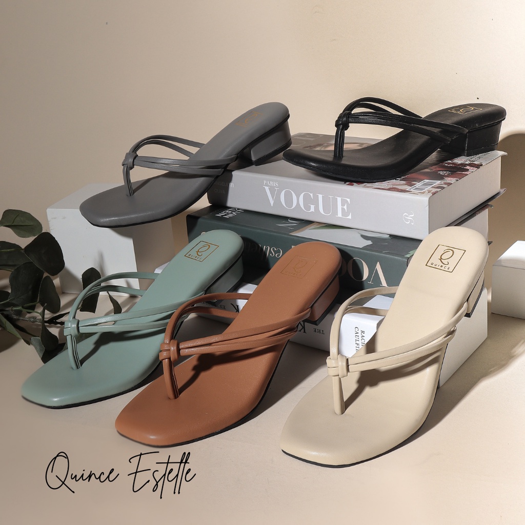 Sandal Wanita QUINCE Estelle Sandal Tali Wanita (W5S1) Sandal Heels Sandal Wedges Wanita Sandal Wani