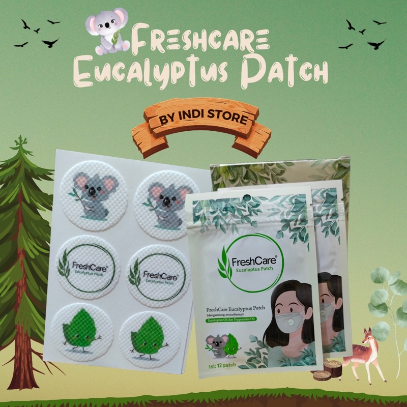 Stiker Masker Aromaterapi Freshcare Eucalyptus Peppermint Patch isi 12