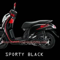 Stiker Striping Motor Honda Scoopy Sporty 2021 Hitam Merah Stiker Striping Motor Honda Scoopy Sporty 2021 Hitam Merah