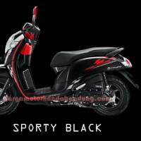  Stiker  Striping Motor Honda Scoopy  Sporty 2021 Hitam  Merah  