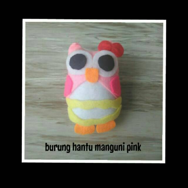 Gantungana Kunci Magnet Kulkas Pita Flanel Burung Hantu