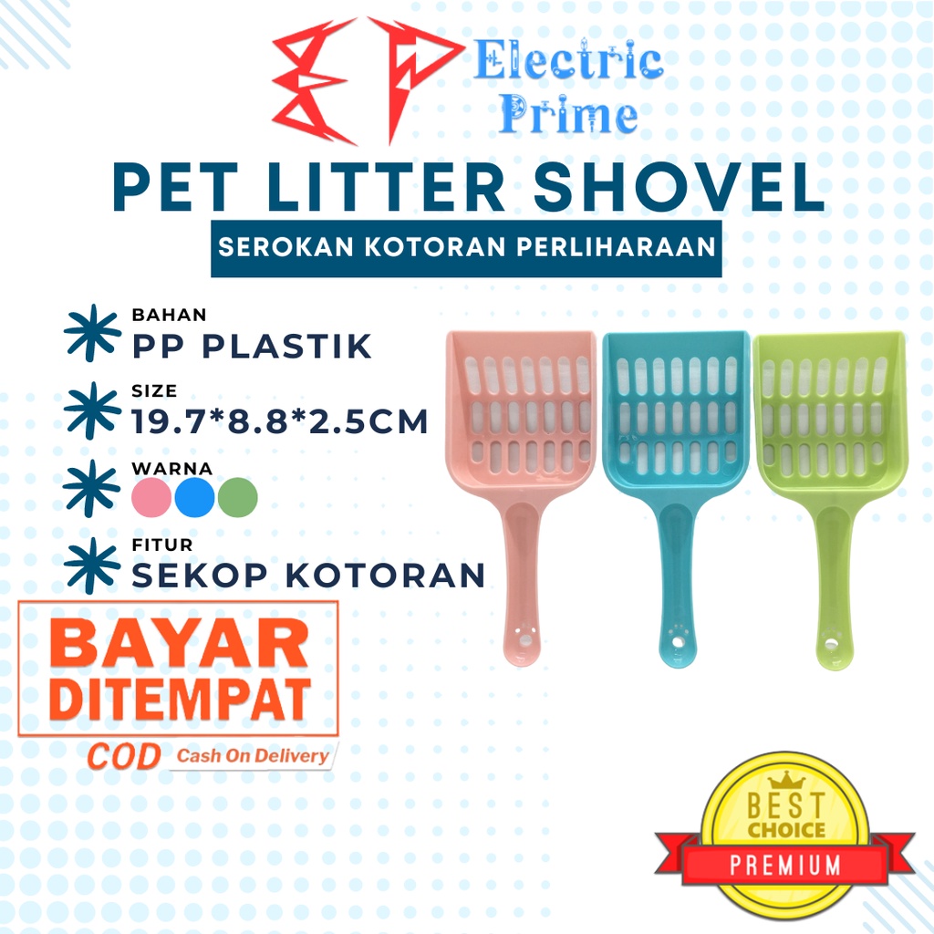 Serokan Pasir Pup Kucing Sekop Kotoran Anjing Pet Litter Shovel Scoop Cat Dog Cleaning Poop