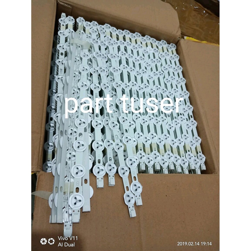 Lampu Led Backlight tv 9 kancing 3volt 9k 3v universal  lop3380