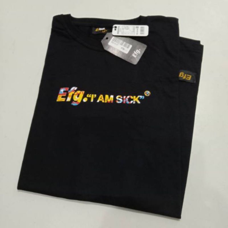 T-shirt Efg kasual unisex remaja/kaos tangan pendek unisex
