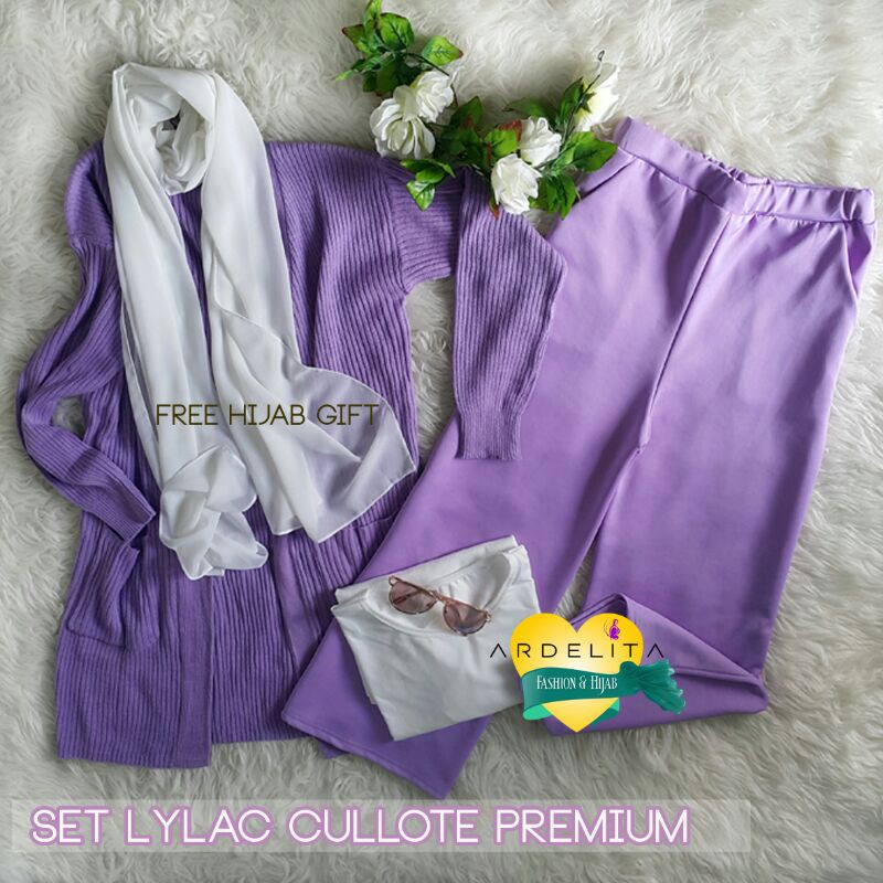 ORI 100% REALPICT LILIANNA LYLAC SET HEMAT LENGKAP/SET LYLAC CULLOTE/SETCEL LILAC