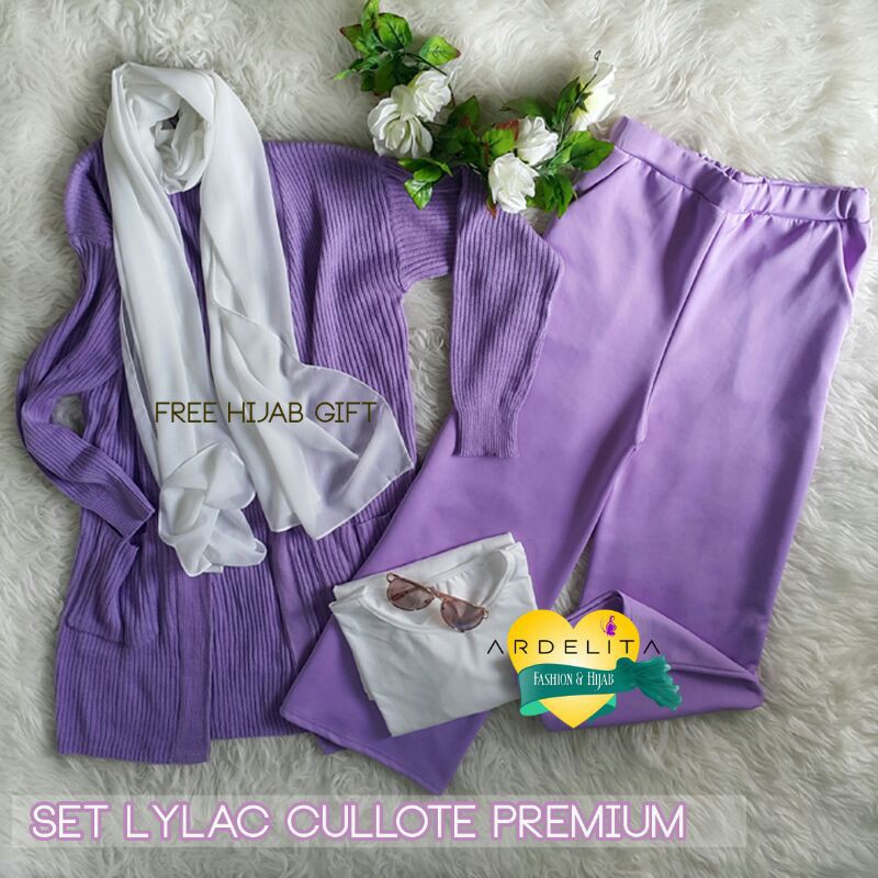 ORI 100% REALPICT LILIANNA LYLAC SET HEMAT LENGKAP/SET LYLAC CULLOTE/SETCEL LILAC