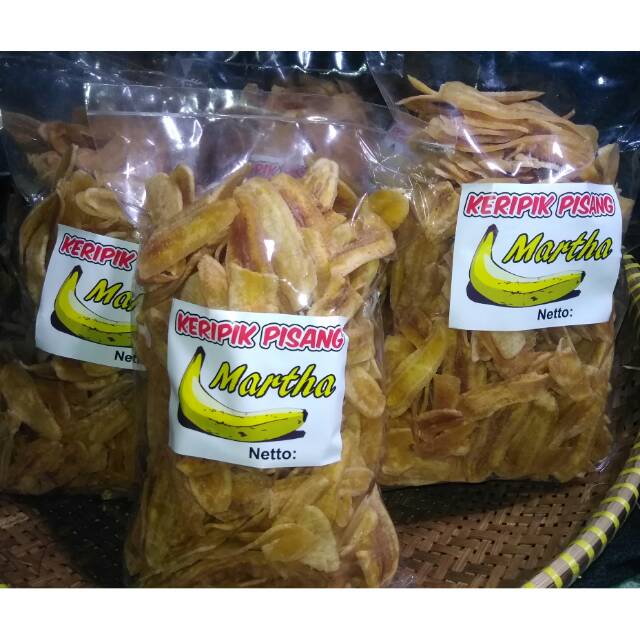 

Kripik pisang kepok merah manis/asin