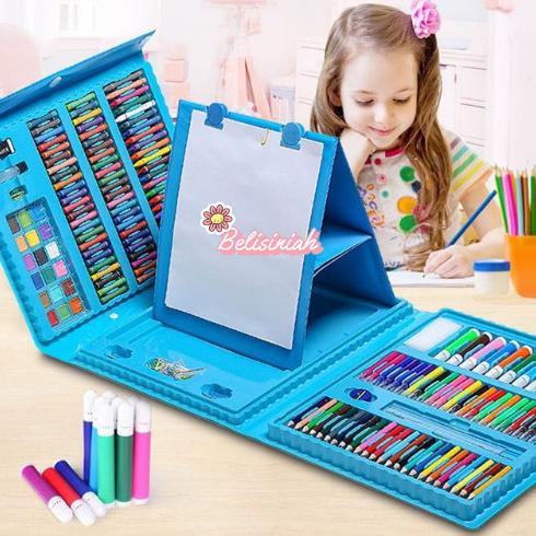 

Crayon Anak Set Isi 208 Pcs Pensil Warna Alat Lukis Set Crayon Set