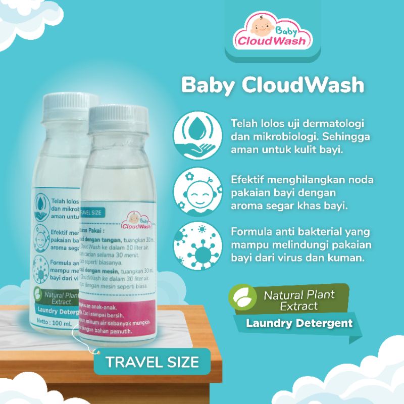 babycloudwash detergent cair