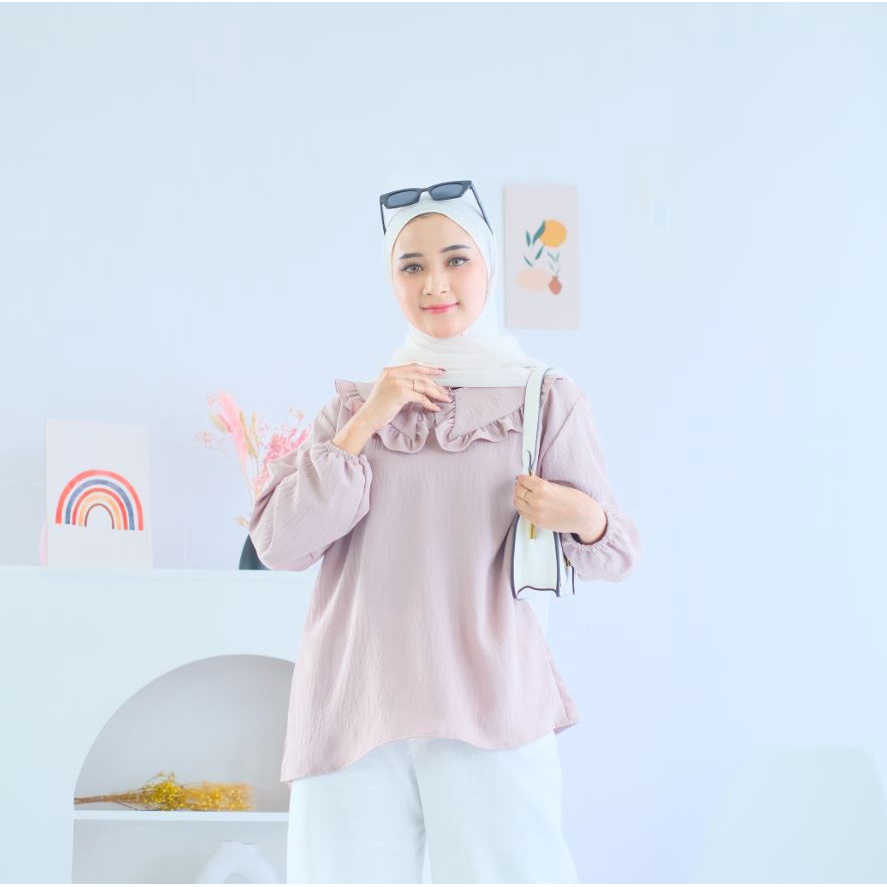 (AMD) BLOUSE PANORA OVERSIZE CRINCLE AIRFLOW