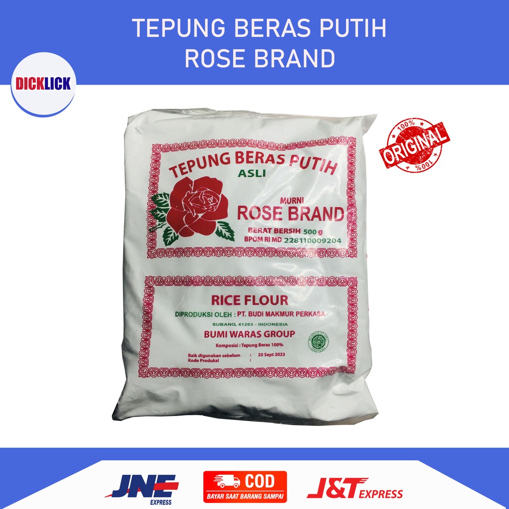 

TEPUNG BERAS ROSE BRAND TEPUNG BERAS PUTIH ASLI 500GR