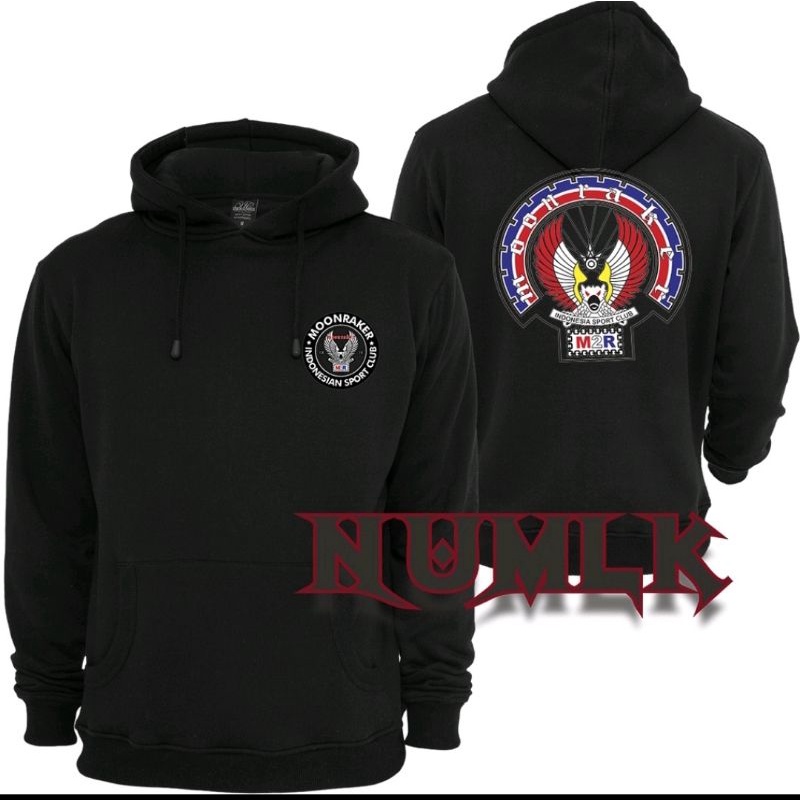 Jaket Hoodie Sweater Tulisan Logo Moonraker indonesia M2R indonesia komunitas speed maniac