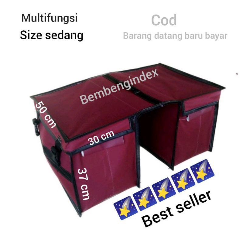 Tas Kandex/ Tas Kurir/ Tas Pos/ Saddle Bag Anti Air Merah Maroon