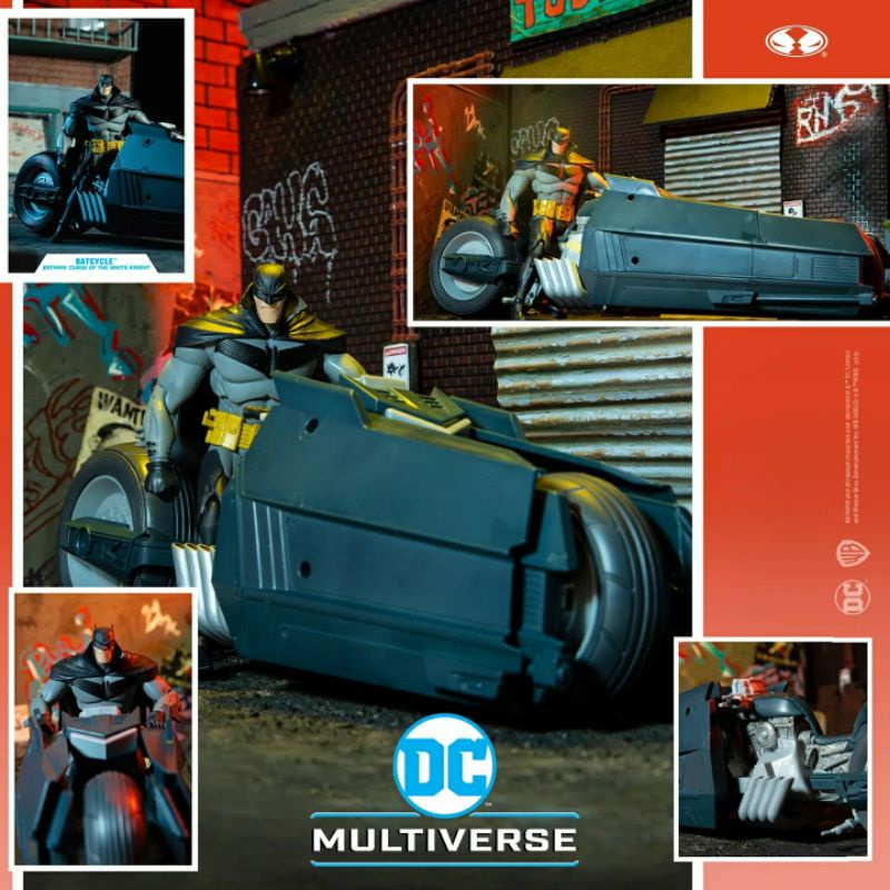 DC mcfarlane multiverse : batcycle white knight no figurine