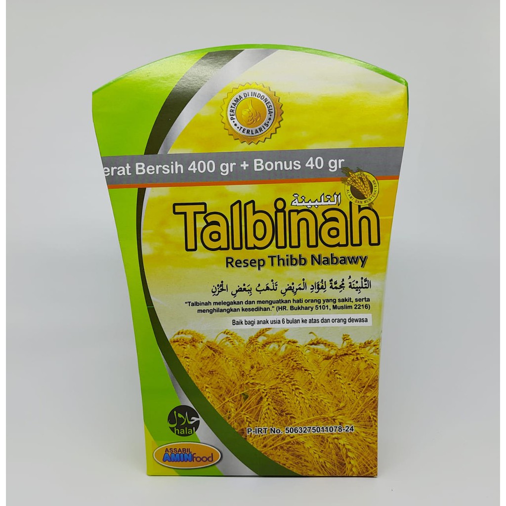

HG Tepung Gandum Talbinah Resep ThiNabawi Tepung Gandum 440gr - Obat Asam Lambung dan Maag
