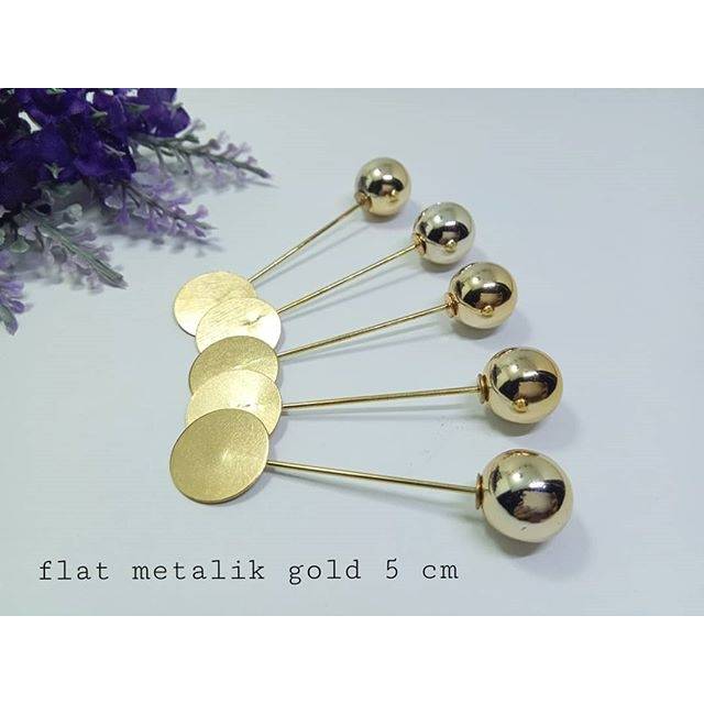 Tuspin Flat metalik gold 5 cm