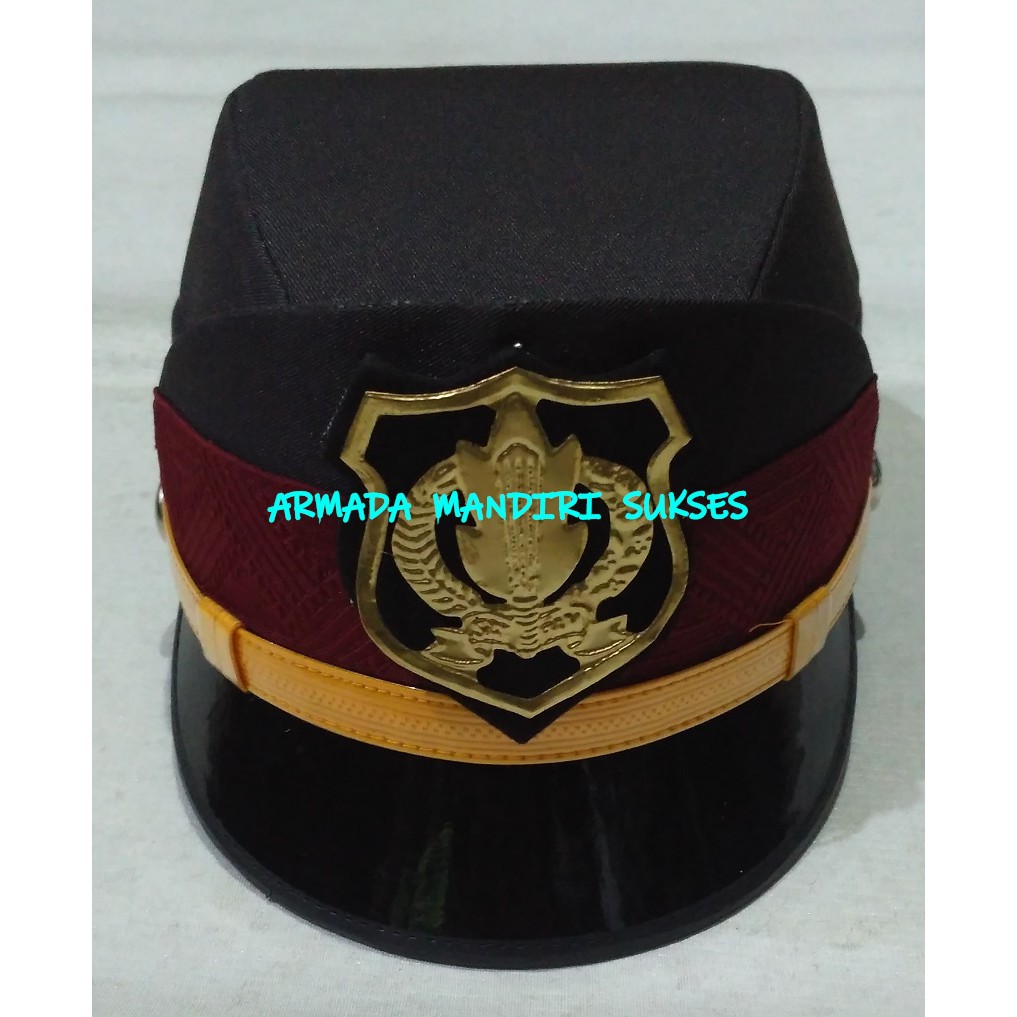 Topi Pet Satpam Wanita Coklat - Topi Pet Secwan Coklat