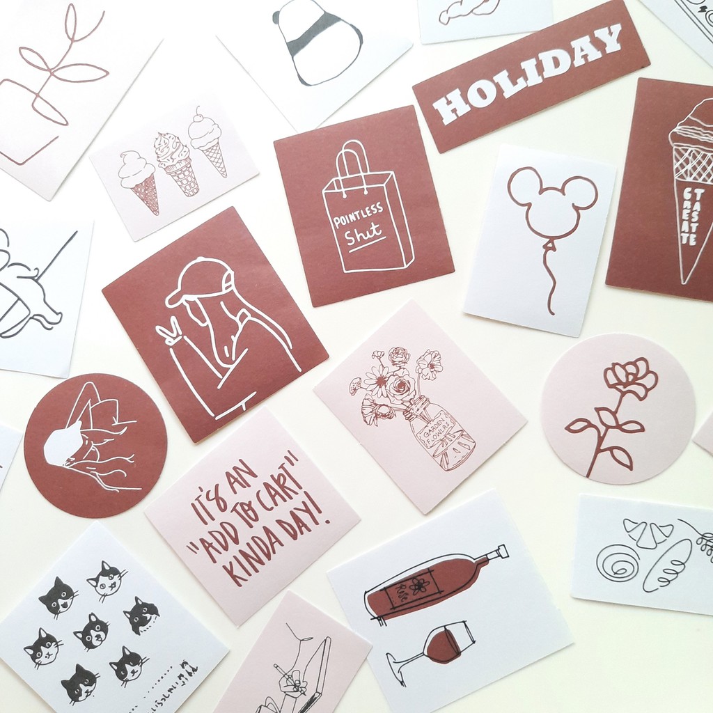 

Sticker Deco Girl Life Nude Sticker Aesthetic Journaling DIY