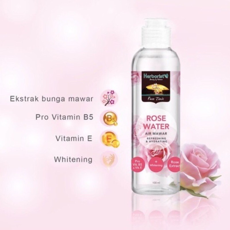 Herborist Air Mawar 100ml/Rose Water Herborist/Milk Cleanser/Facial Wash/ Sleeping mask