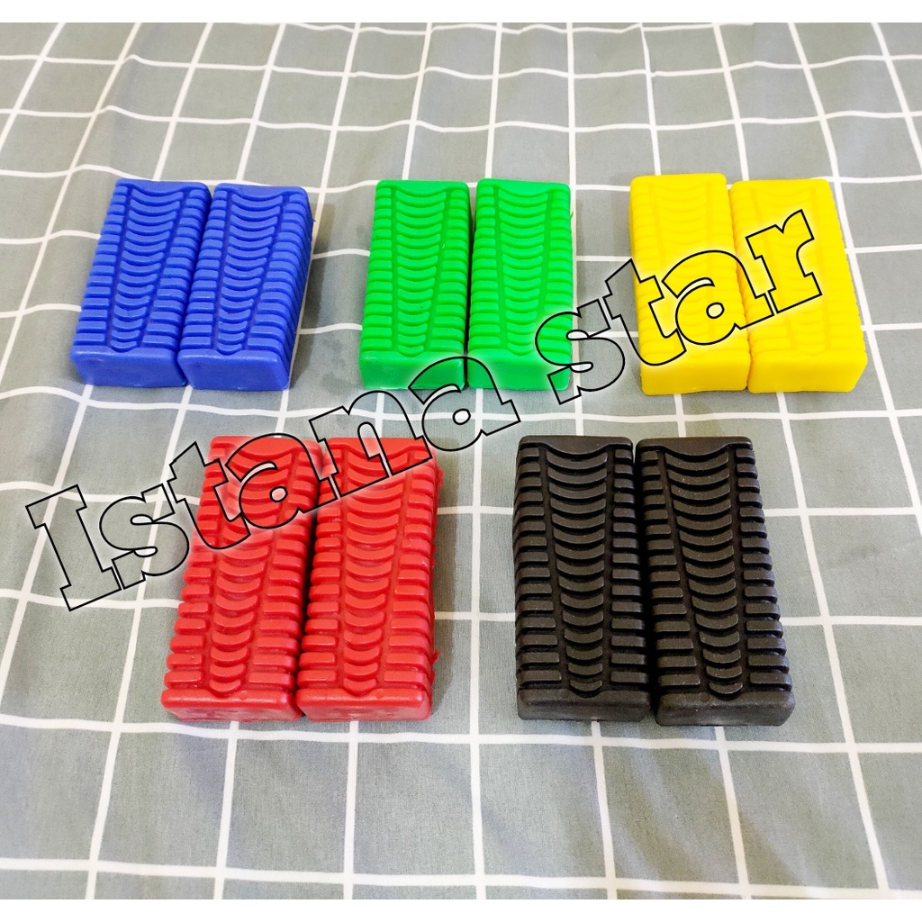 Karet Step Depan Warna Variasi Universal Rx King Satria Fu Jupe Supra Vega Grand DLL/ footstep depan warna/ step depan universal