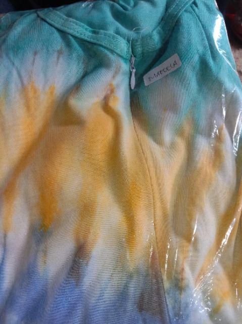 Pilih Warna Nirmala Gamis Kaos Pelangi Tiedye Batik Payung Jumbo Syari Termurah