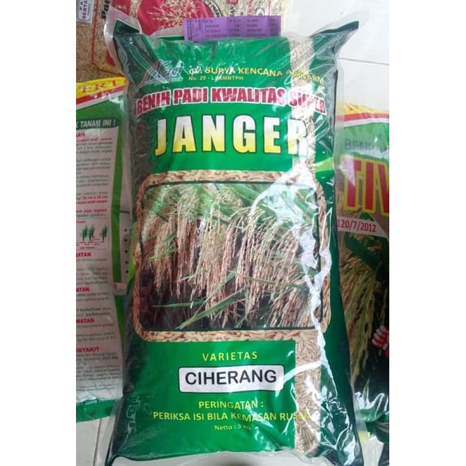 Benih Pertanian bibit Padi CIHERANG JANGER Paket 15kg
