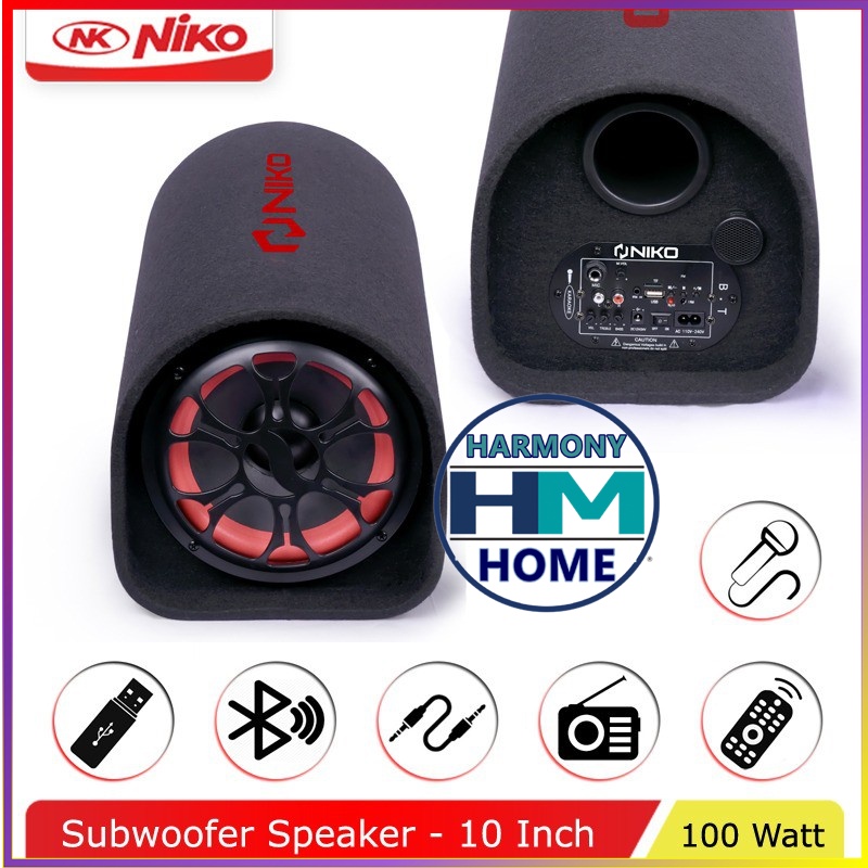 Speaker Niko karpet GL 12 BT bisa sambung ke aki mobil NIKO GL12 - Speaker Tabung 12 inch - Subwoofer Car speaker GL 12 - Bluettooh,Radio,USB/TF,Karaoke AC/DC