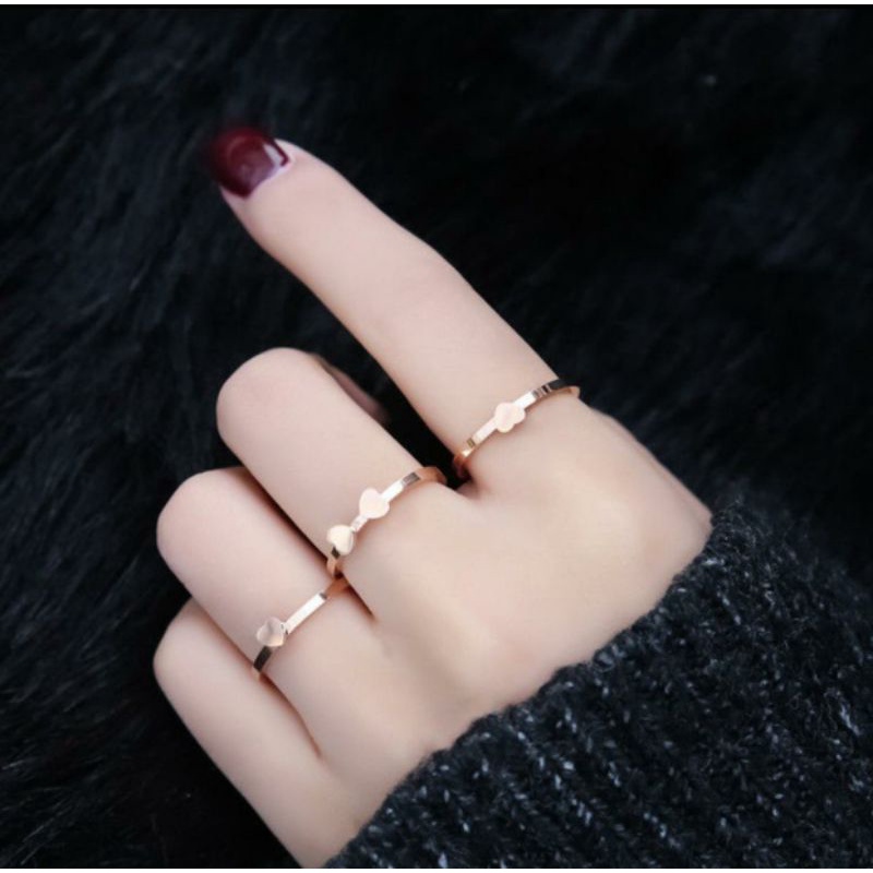 Cincin Titanium Gold Dan Rosegold N05072114