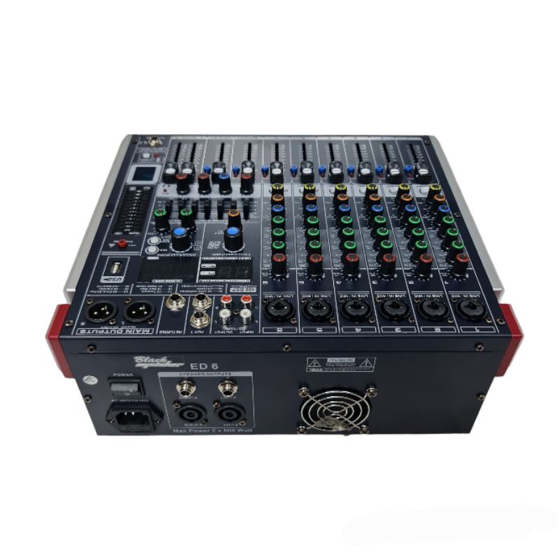 power mixer blackspider ED 6 / ED 6 usb bluetooth