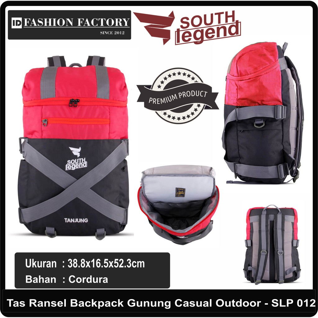 (PREMIUM BAG) Tas Ransel Backpack Gunung Casual Outdoor Original South Legend [SLP012]