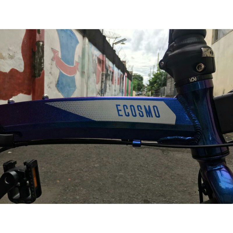 sepeda lipat seli ECOSMO 7PLUS fullbike grupset rd shimano altus 9speed