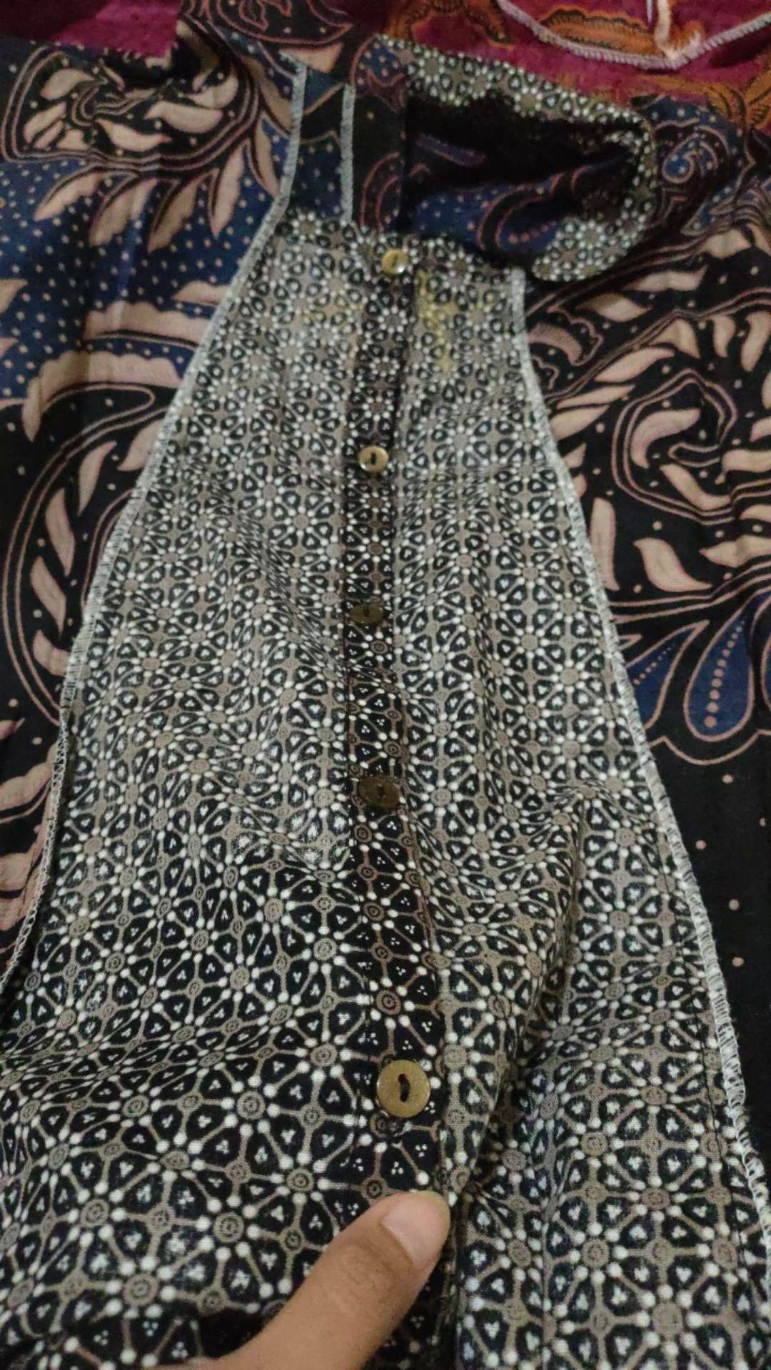 Batik Wanita Asj Sa Hrb026 Kenongo Kemeja Tosca Pendek