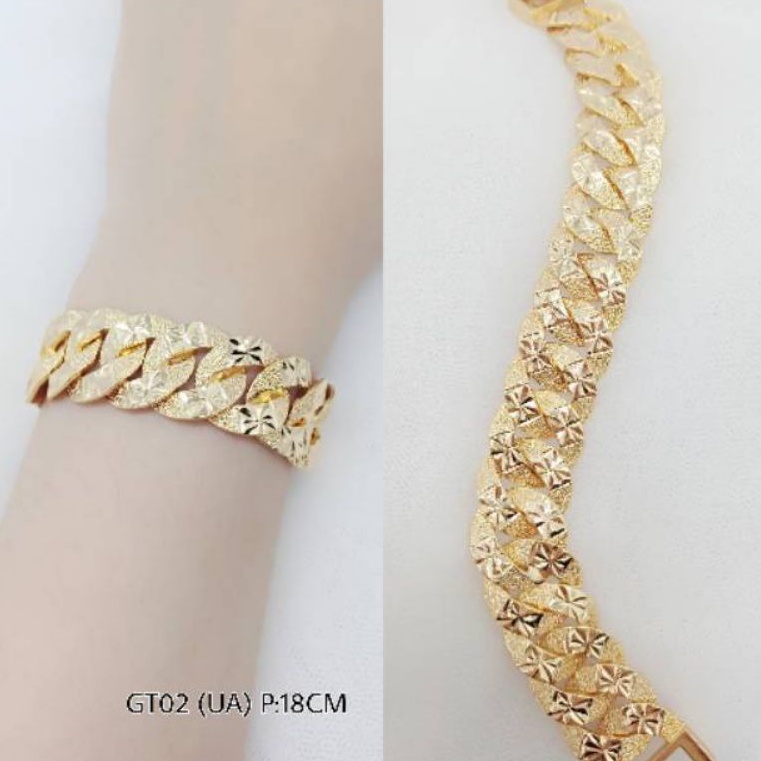 Gelang Rantai Sisik Naga Gold EPK7