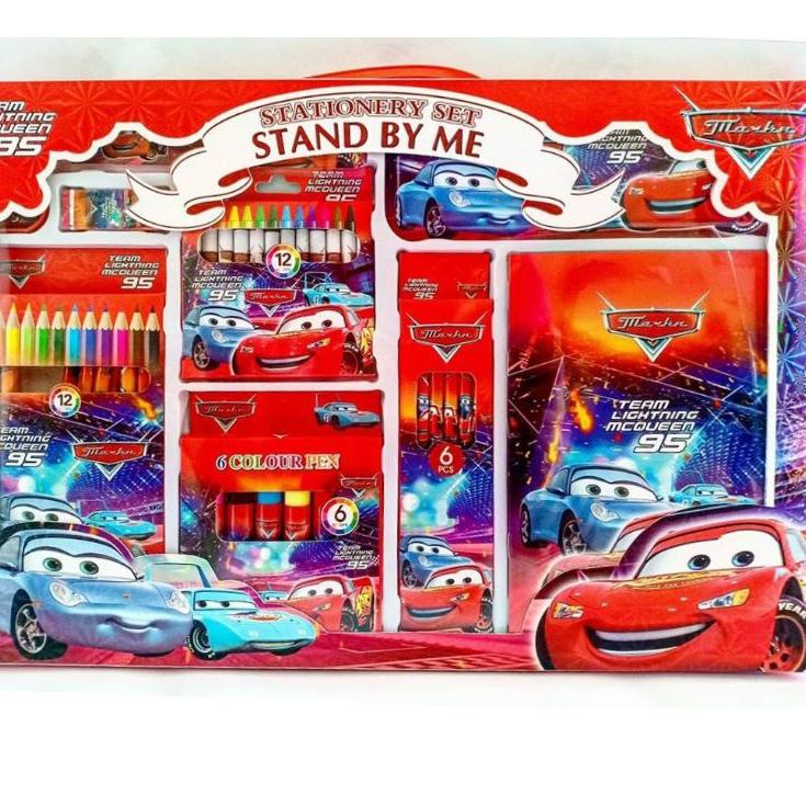 

[PRODUK L6GVY] Alat tulis set / Alat gambar set Pony / Unicorn / Spiderman / Cars / Frozen / dll lengkap ABQ