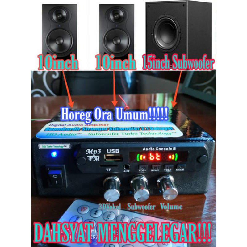 Amplifier Subwoofer 2.1 Dahsyat Menggelegar