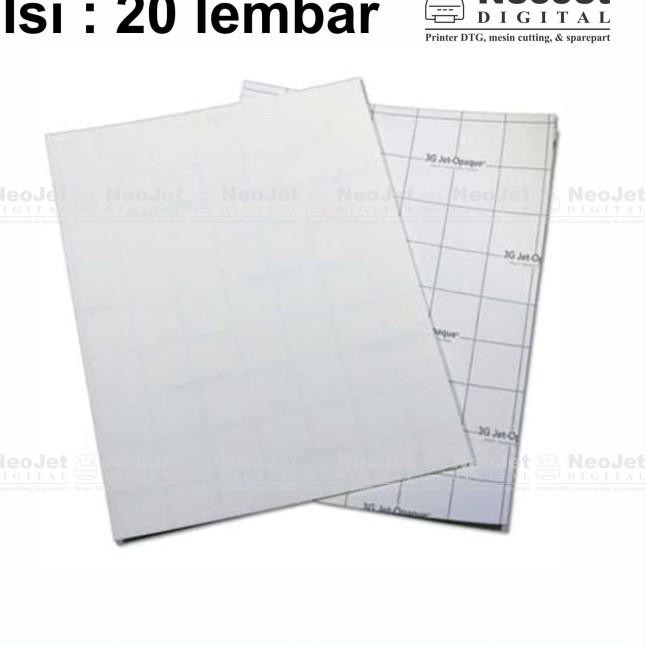 

Modern>!jgh-356 Transfer Paper Kertas Transfer 3G Opaque A4 isi 20 lembar + Bonus