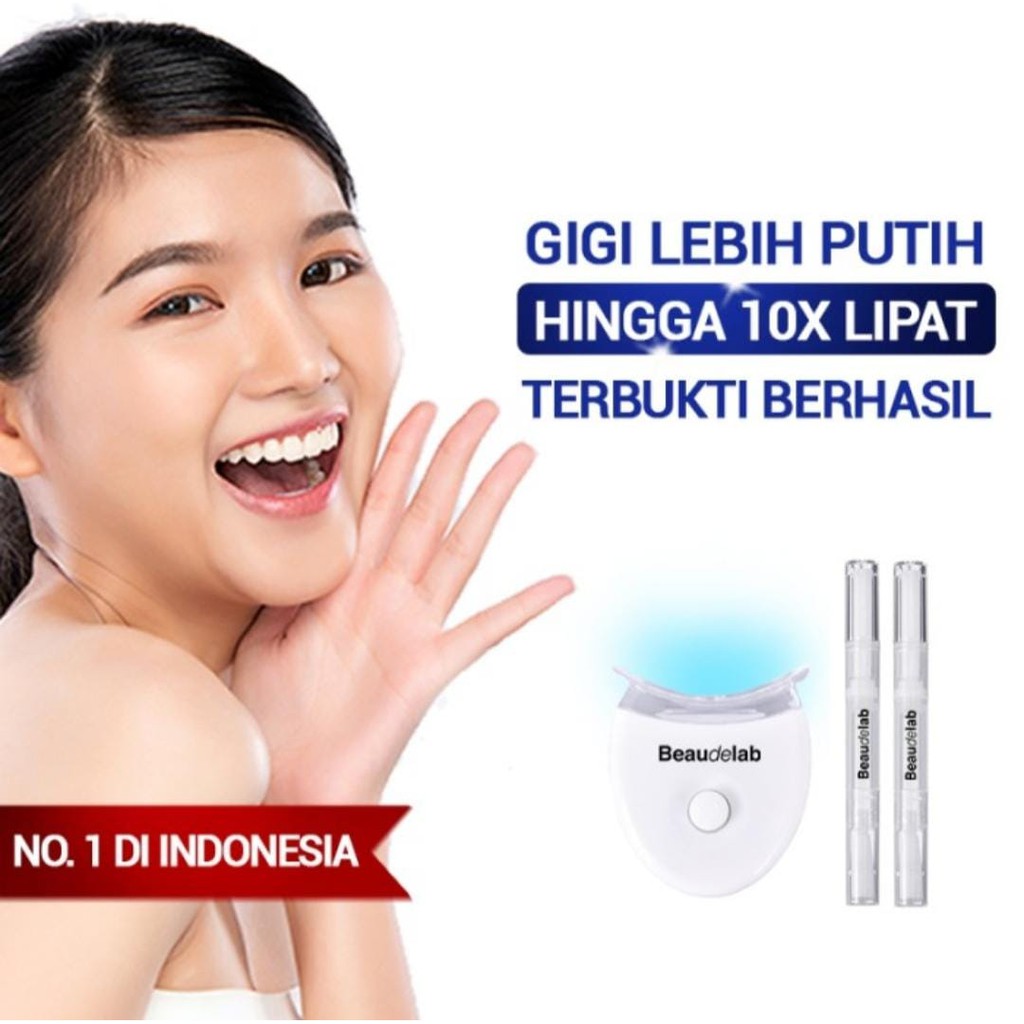 Beaudelab Pro Teeth Whitening Kit Alat Pemutih Gigi Permanen | Memutihkan Gigi Super Cepat