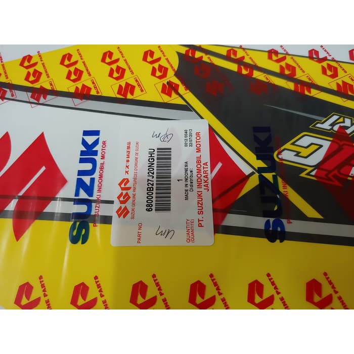 Striping Suzuki Lets 2013 Classic Kuning Original SGP